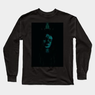 Special processing. Dark side. Monster. Very lovely girl. Like in dark tale. Aqua. Long Sleeve T-Shirt